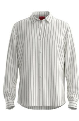 BOSS BOSS Emero Striped Long Sleeve Button-Up Shirt