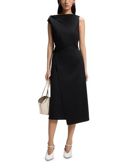 Boss Boss Emiaky Cotton Belted Dress