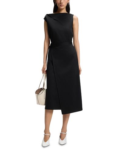 Boss Boss Emiaky Cotton Belted Dress