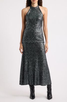 BOSS BOSS Enonia Sequin Midi Skirt