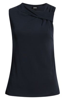 BOSS BOSS Epuete Drape Neck Jersey Top