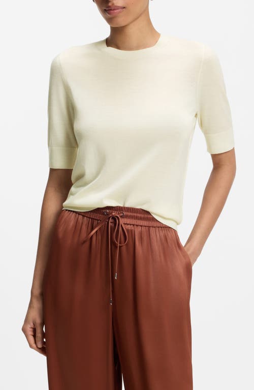 BOSS BOSS Farbella Merino Wool Short Sleeve Sweater