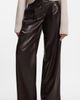BOSS BOSS Faux Leather Wide Leg Pants - 1