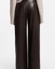 BOSS BOSS Faux Leather Wide Leg Pants - 2