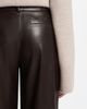 BOSS BOSS Faux Leather Wide Leg Pants - 3