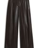 BOSS BOSS Faux Leather Wide Leg Pants - 4