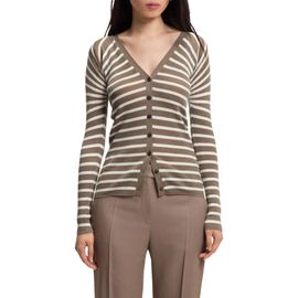 BOSS BOSS Fayani Striped Wool Cardigan