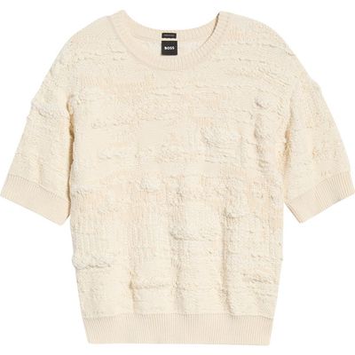 BOSS BOSS Fepo Texture Short Sleeve Sweater