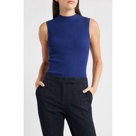 BOSS BOSS Feskies Mock Neck Sleeveless Rib Sweater