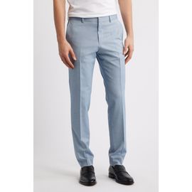 BOSS BOSS Genius Slim Fit Flat Front Stretch Dress Pants