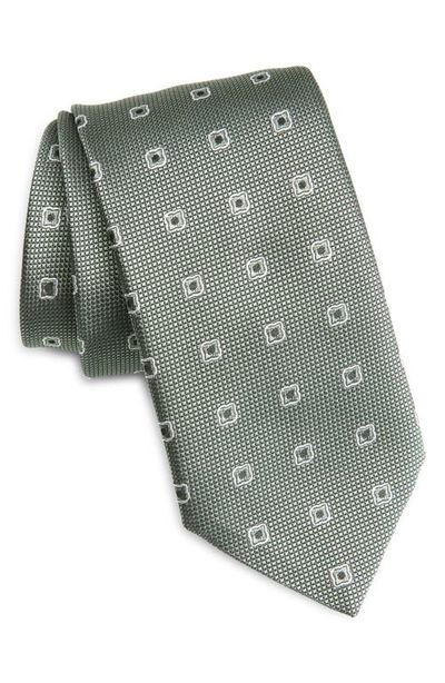 BOSS BOSS Geometric Silk Blend Jacquard Tie