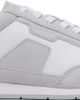 BOSS BOSS Gray & White Satin Low Sneakers - 1