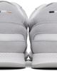 BOSS BOSS Gray & White Satin Low Sneakers - 2