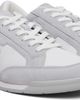 BOSS BOSS Gray & White Satin Low Sneakers - 4