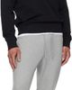 BOSS BOSS Gray & White Satin Low Sneakers - 5