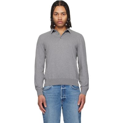 BOSS BOSS Gray Cotton Polo