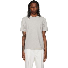 BOSS BOSS Gray Relaxed-Fit Layered Logo Print T-shirt