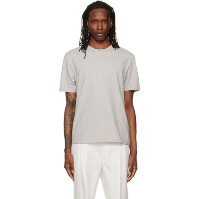 BOSS BOSS Gray Relaxed-Fit Layered Logo Print T-shirt