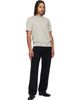 BOSS BOSS Gray Stretch-Cotton Contrast Logo T-shirt - 4