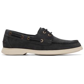 BOSS BOSS Gray Suede Lace-Detail Boat Shoes