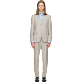 BOSS BOSS Gray Three-Piece Slim-Fit Suit