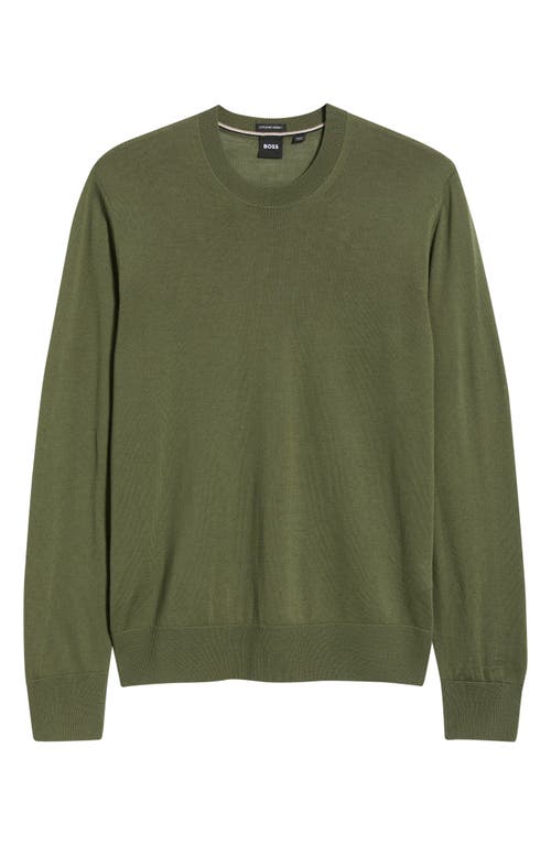BOSS BOSS H-Leno Virgin Wool Crewneck Sweater