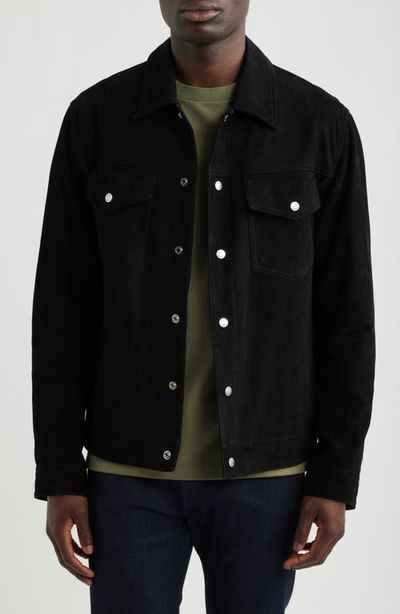 BOSS BOSS H-Mordo Suede Trucker Jacket