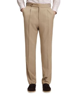 Boss Boss H-Perino Wool Tapered Fit Pleat Pants