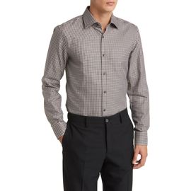 BOSS BOSS Hank Slim Fit Houndstooth Dress Shirt