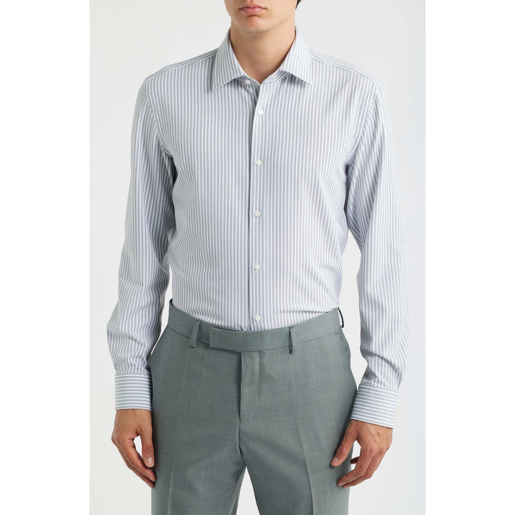 BOSS BOSS Hank Slim Fit Stripe Stretch Dress Shirt