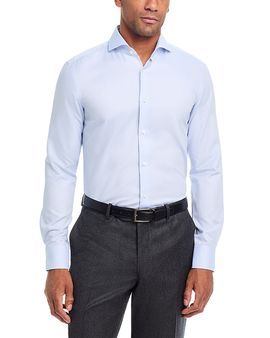 Boss Boss Hank Textured Slim Fit Dress Shirt
