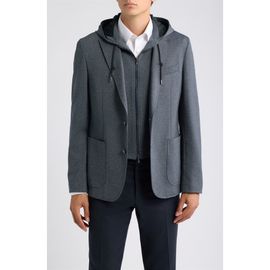 BOSS BOSS Hanry Jersey Sport Coat with Hooded Bib