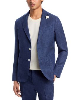 Boss Boss Hanry Linen & Lyocell Hopsack Slim Fit Unstructured Suit Jacket