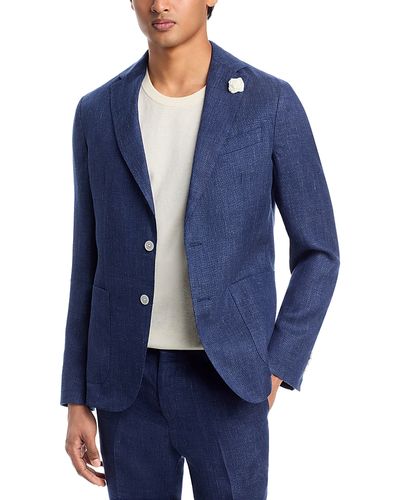 Boss Boss Hanry Linen & Lyocell Hopsack Slim Fit Unstructured Suit Jacket