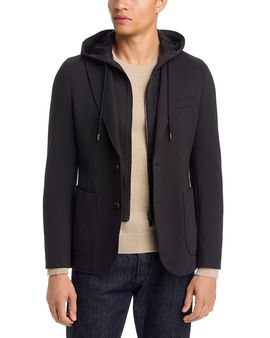 Boss Boss Hanry Slim Fit Sport Coat & Removable Drawstring Bib Hoodie