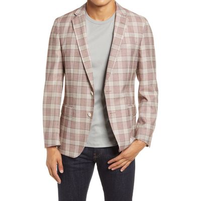BOSS BOSS Hartlay Plaid Wool Sport Coat