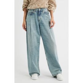BOSS BOSS High Waist Slouchy Pleated Jeans