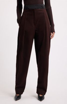 BOSS BOSS Holaro Pleated Cotton Pants