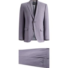 BOSS BOSS Huge Medium Purple Mélange Wool Suit 