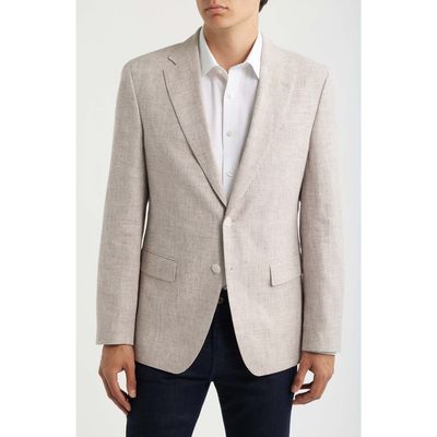 BOSS BOSS Hutson Slim Fit Linen & Cotton Blend Sport Coat