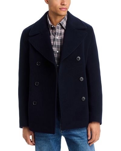 Boss Boss Hyde Slim Fit Wool Blend Peacoat