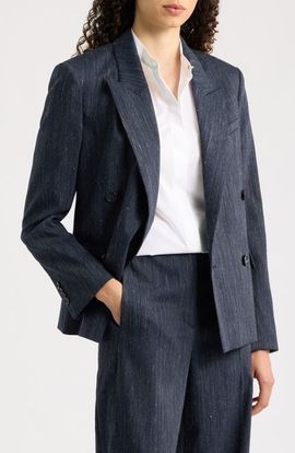 BOSS BOSS Jaleto Melange Virgin Wool Blend Blazer