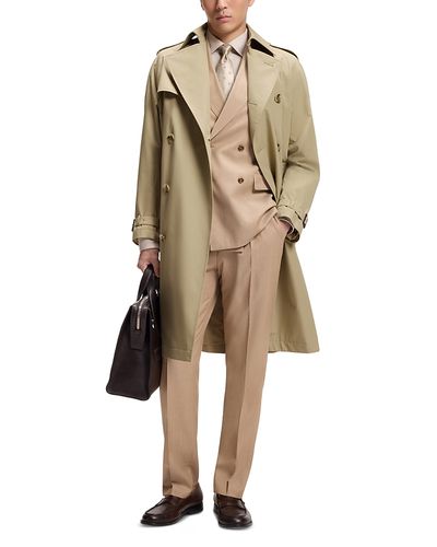 Boss Boss Jared Belted Cotton Trench Coat
