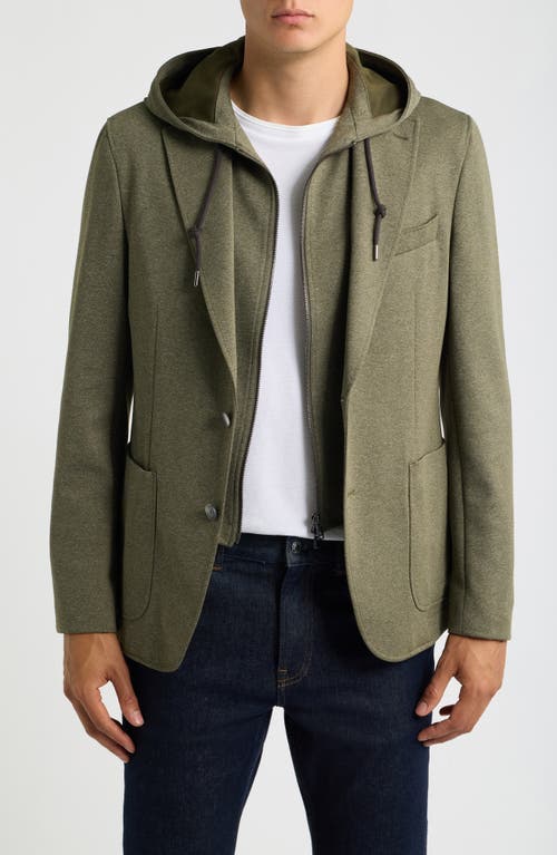 BOSS BOSS Jersey Sport Coat with Removable Hood