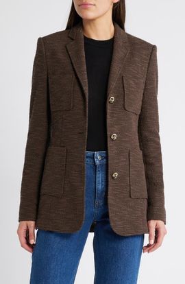 BOSS BOSS Jia Cotton Blend Blazer