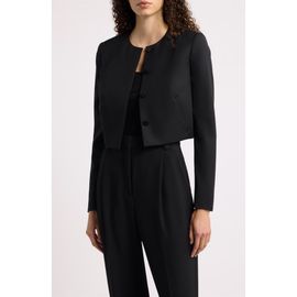 BOSS BOSS Jicena Virgin Wool Cropped Jacket
