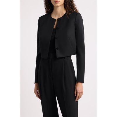 BOSS BOSS Jicena Virgin Wool Cropped Jacket