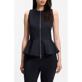 BOSS BOSS Julorna Zip Front Peplum Top
