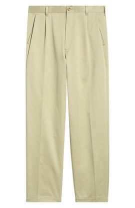 BOSS BOSS Kai Pleated Cotton Trousers