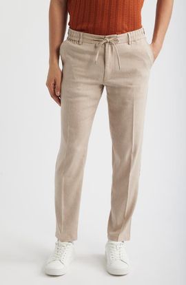BOSS BOSS Kane Linen Blend Drawstring Pants